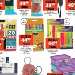Wax crayons at Checkers