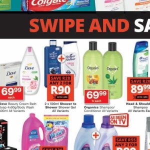 Shower at Checkers