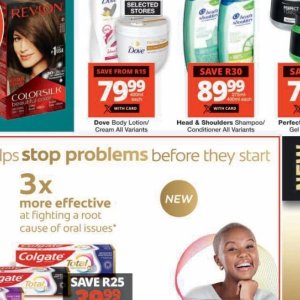 Body lotion dove  at Checkers