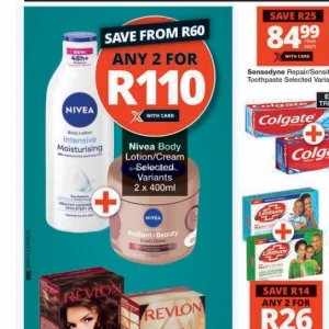 Body lotion nivea  at Checkers