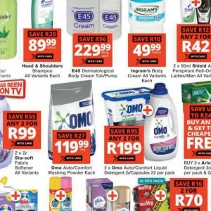 Body cream at Checkers
