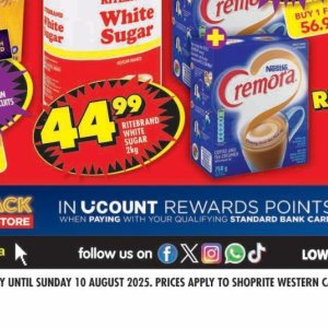 Sugar at Shoprite
