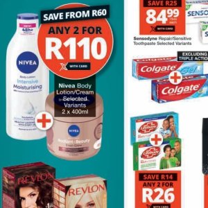 Body lotion nivea  at Checkers