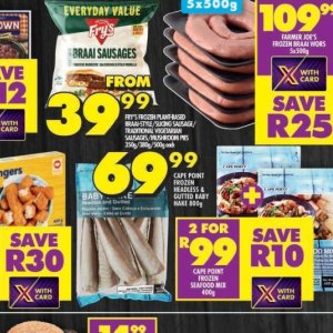 Sausages at Shoprite
