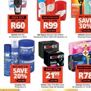 Deodorant at Checkers