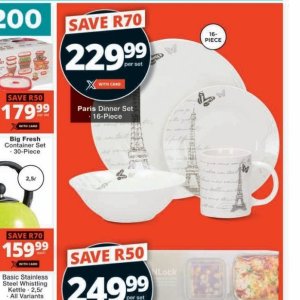 Dinner set at Checkers