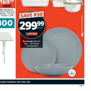 Dinner set at Checkers