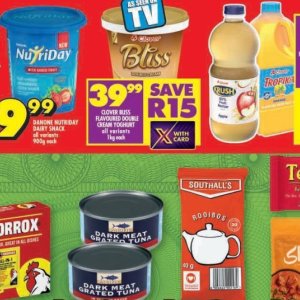 Yoghurt at Shoprite