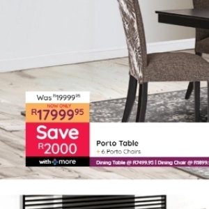 Table at Bradlows/Morkels
