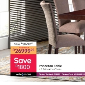 Table at Bradlows/Morkels