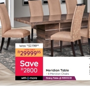 Table at Bradlows/Morkels