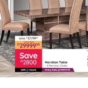 Table at Bradlows/Morkels