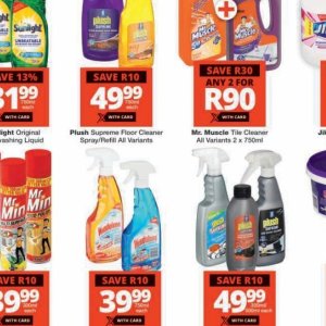 Floor cleaner at Checkers
