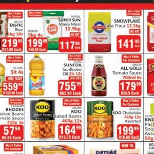 Sunflower oil at Kit Kat Cash&Carry