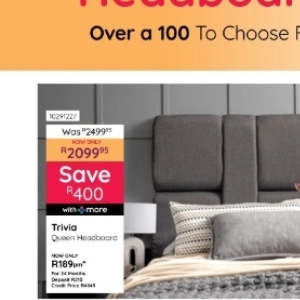 Headboard at Bradlows/Morkels