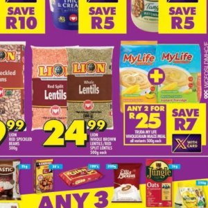Lentils at Shoprite