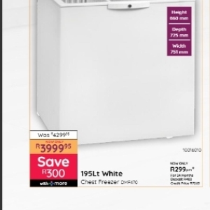 Freezer at Bradlows/Morkels
