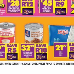 Cream at Shoprite