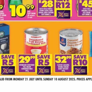 Cream at Shoprite