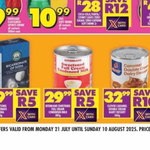 Cream at Shoprite