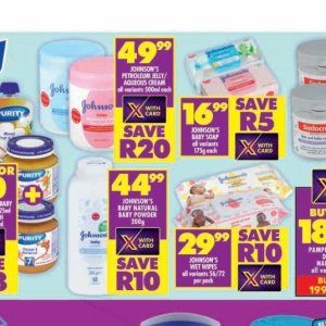 Petroleum jelly at Shoprite