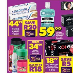 Toothpaste at Shoprite