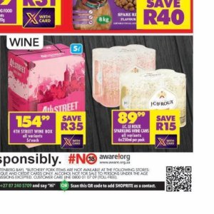Wine at Shoprite