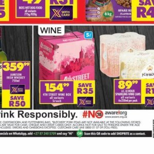 Wine at Shoprite
