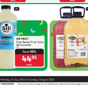 Juice at Makro
