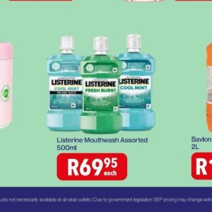 Mouthwash listerine  at Alpha Pharm
