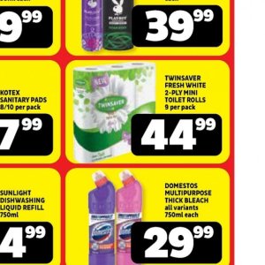 Toilet rolls at Usave