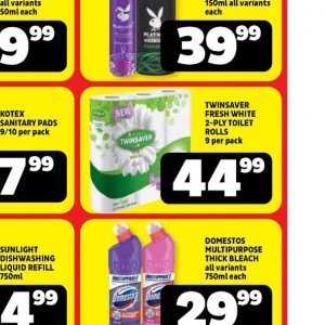 Toilet rolls at Usave