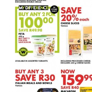 Feta at Woolworths