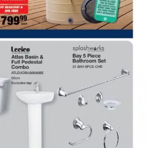 Bathroom sets at Mica