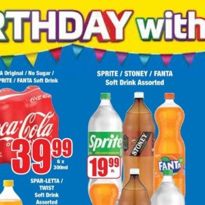 Fizzy drink at Boxer Superstores