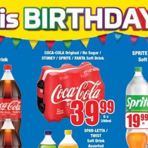 Fizzy drink at Boxer Superstores