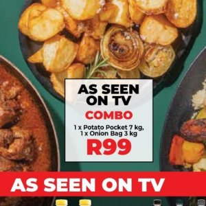 TV set at Fruit & Veg City