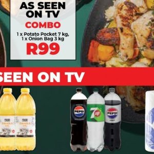 TV set at Fruit & Veg City
