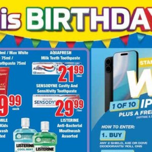 Toothpaste aquafresh  at Boxer Superstores