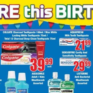 Toothpaste at Boxer Superstores