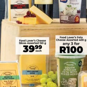 Cheese at Fruit & Veg City