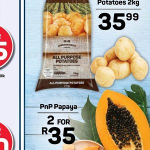 Potatoes at Pick n Pay Hyper