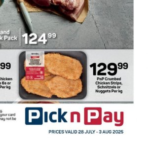 Schnitzel at Pick n Pay Hyper