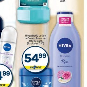 Body lotion nivea  at Pick n Pay Hyper