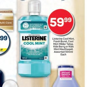Mouthwash listerine  at Pick n Pay Hyper