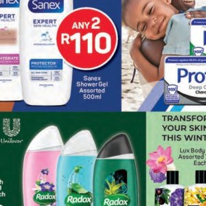 Shower gel at Pick n Pay Hyper