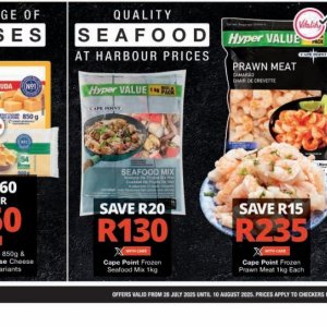 Seafood at Checkers Hyper
