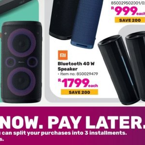 Bluetooth speaker at Game