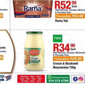 Mayonnaise at Take n Pay