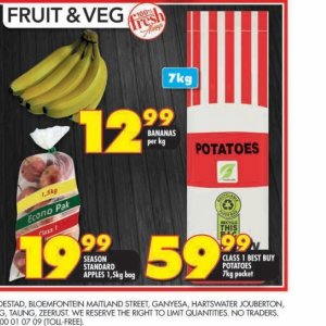 Bananas at Shoprite